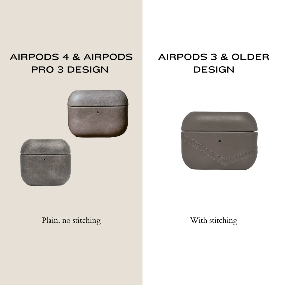 Leather AirPods Cases - SLATE - Image 2