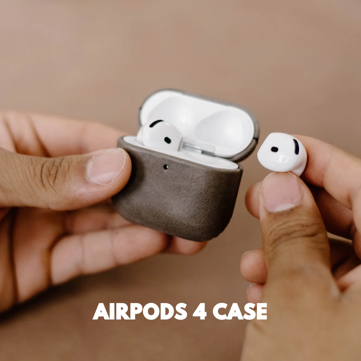 Leather AirPods Cases - SLATE - Image 4