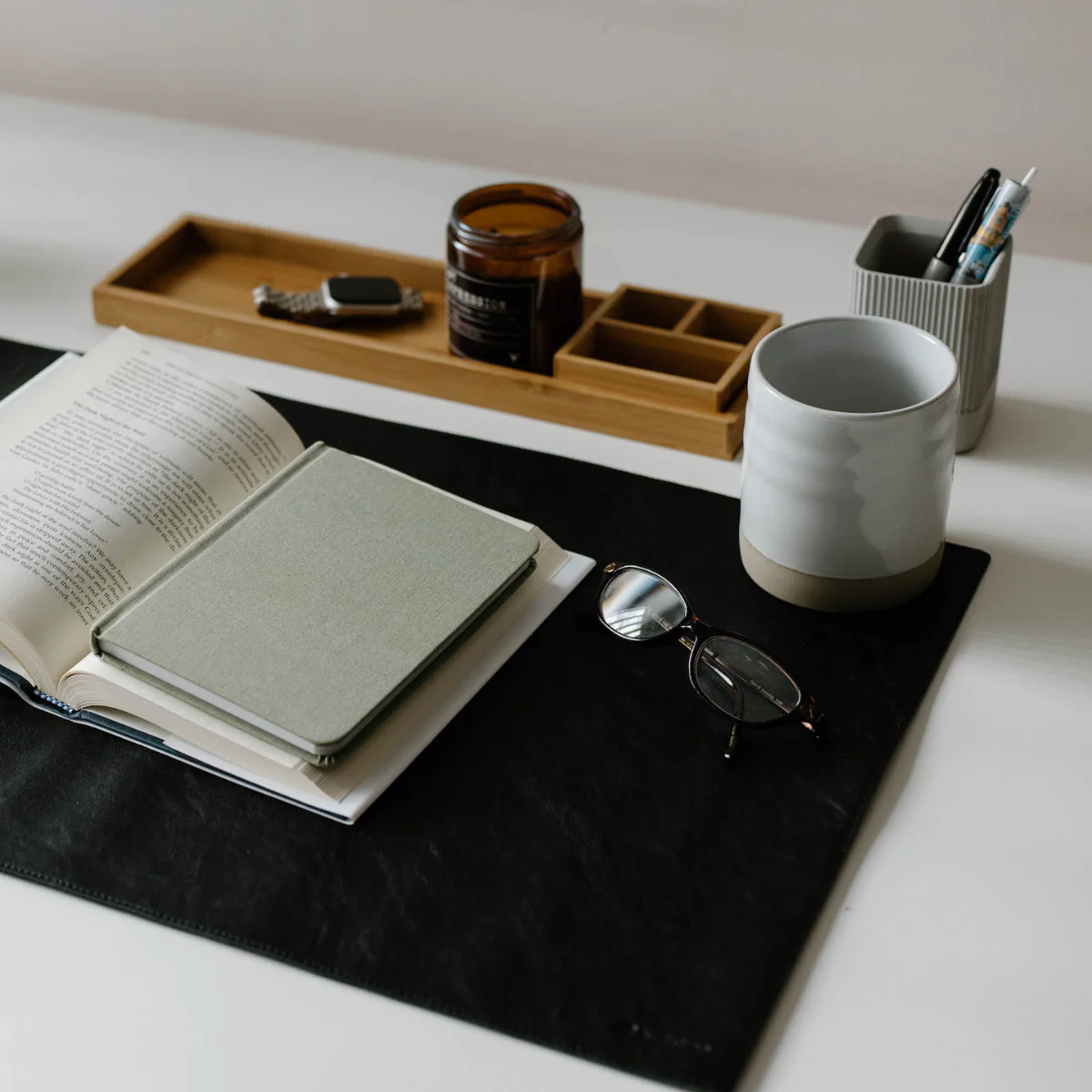 Leather Desk Mat - BLACK EDITION - Image 3