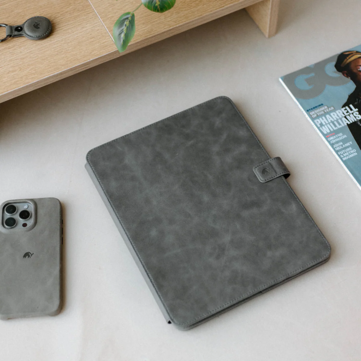Leather iPad Case - Slate - Image 2