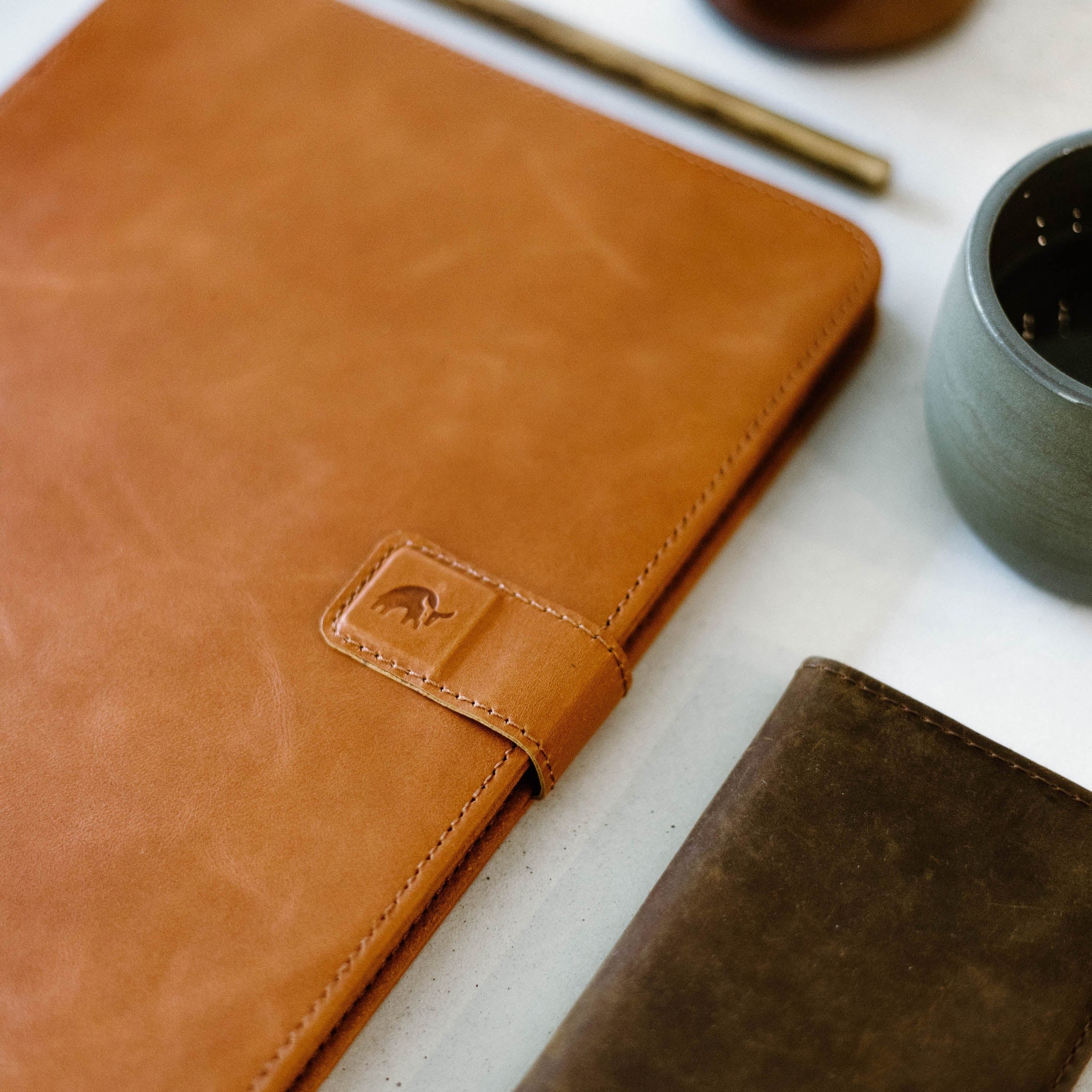 Leather iPad Case - Sienna - Image 3