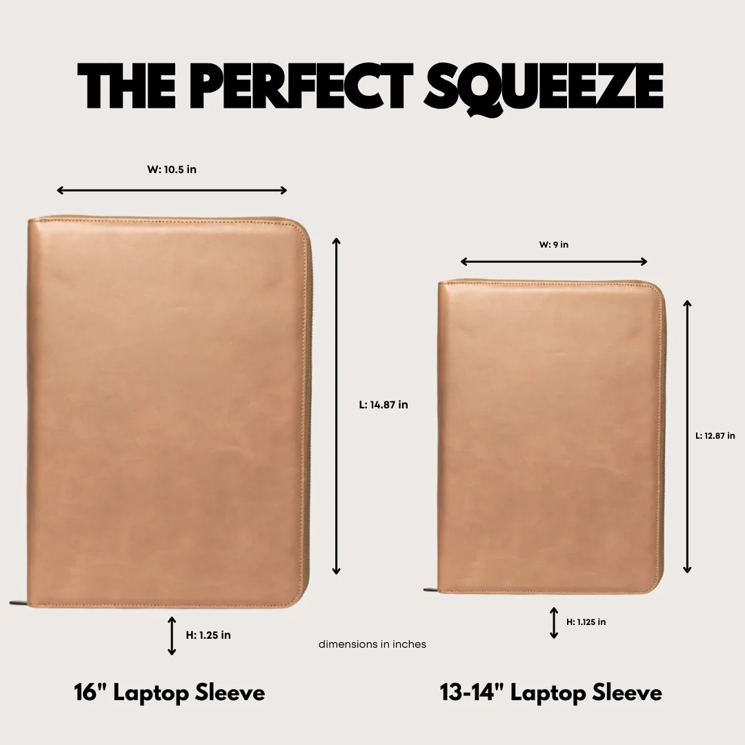 Leather MacBook Sleeve - Dune - Image 5