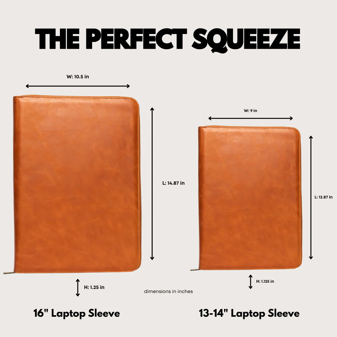 Leather MacBook Sleeve - Sienna - Image 5