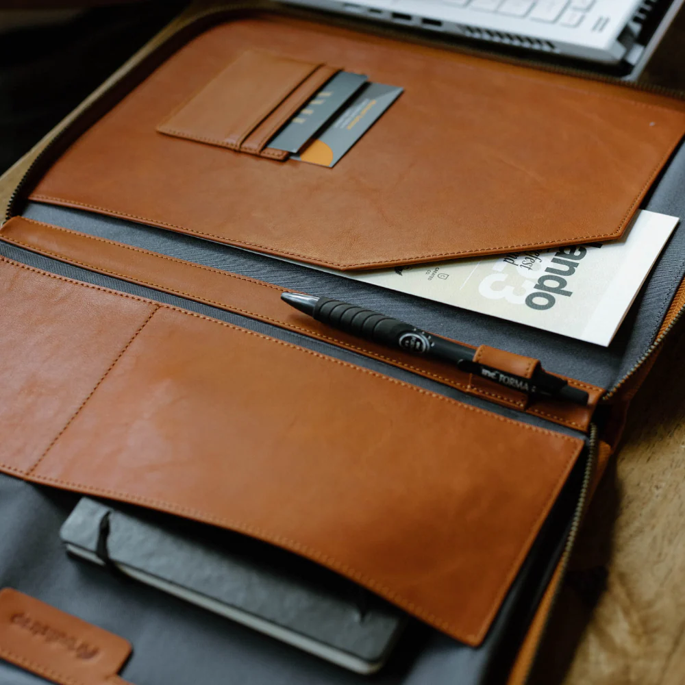 Leather MacBook Sleeve - Sienna - Image 6