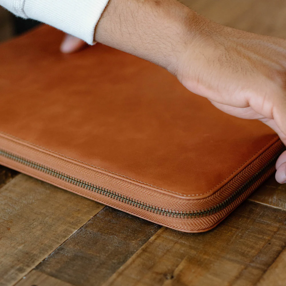 Leather MacBook Sleeve - Sienna - Image 8