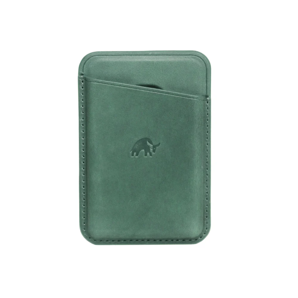 LIMITED EDITION Leather Magnetic Wallet - EVERGREEN - Image 10