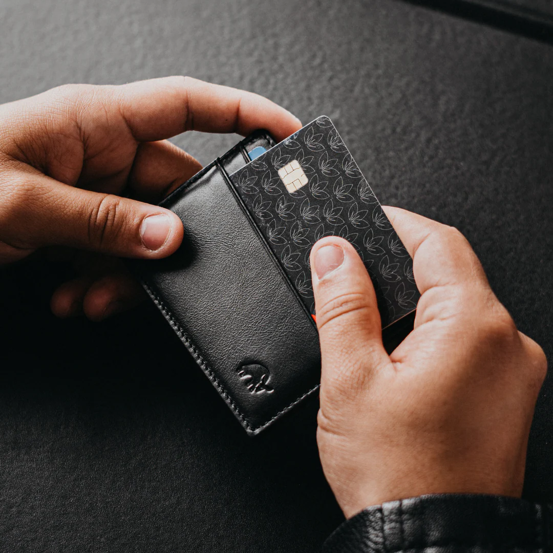 Leather Nav Card Holder - BLACK EDITION - Image 5