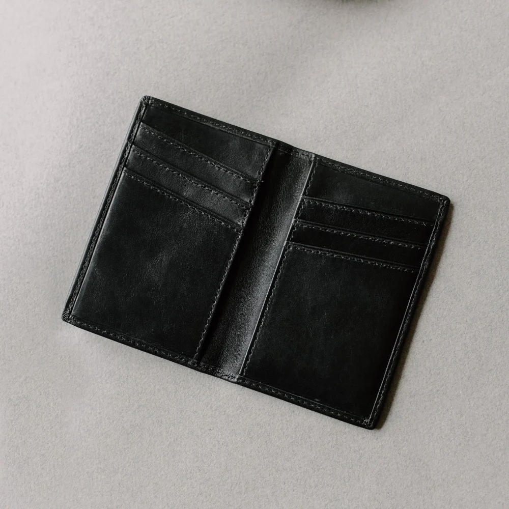 Leather Nav Messenger Wallet - BLACK EDITION - Image 5