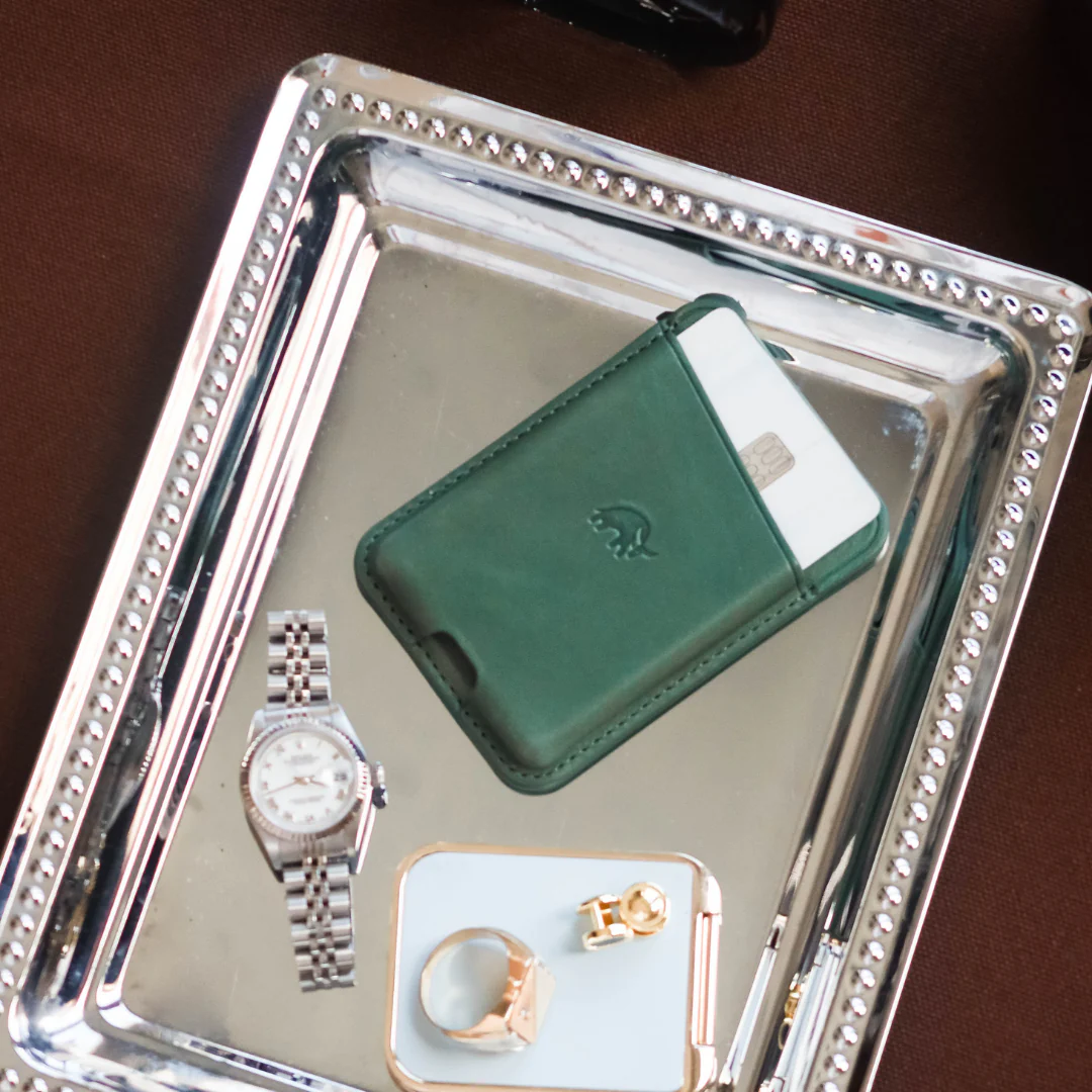 LIMITED EDITION Leather NavSafe Wallet - EVERGREEN - Image 12