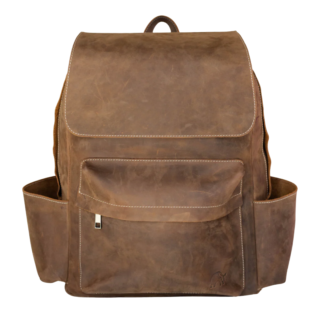 Leather Rugged Backpack - Terra