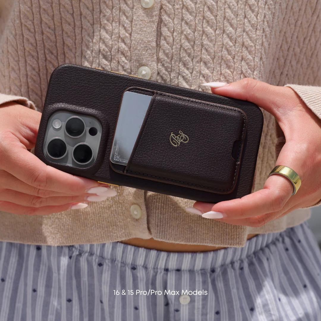 The Pebbled Leather Case - Cocoa - Image 8